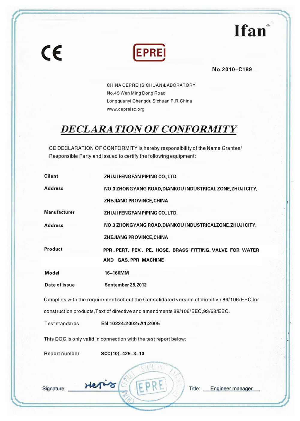 PPR certification
