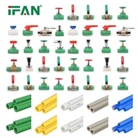 PPR fittings and pipe complete system